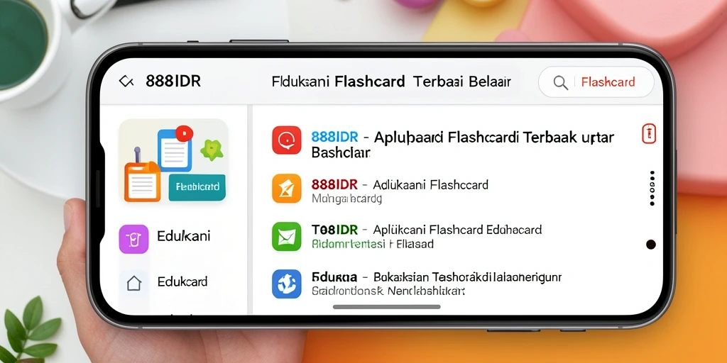 Tampilan antarmuka aplikasi 888IDR yang menarik dan fungsional.