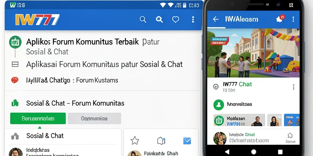 Antarmuka aplikasi IW777 yang modern dan mudah digunakan.
