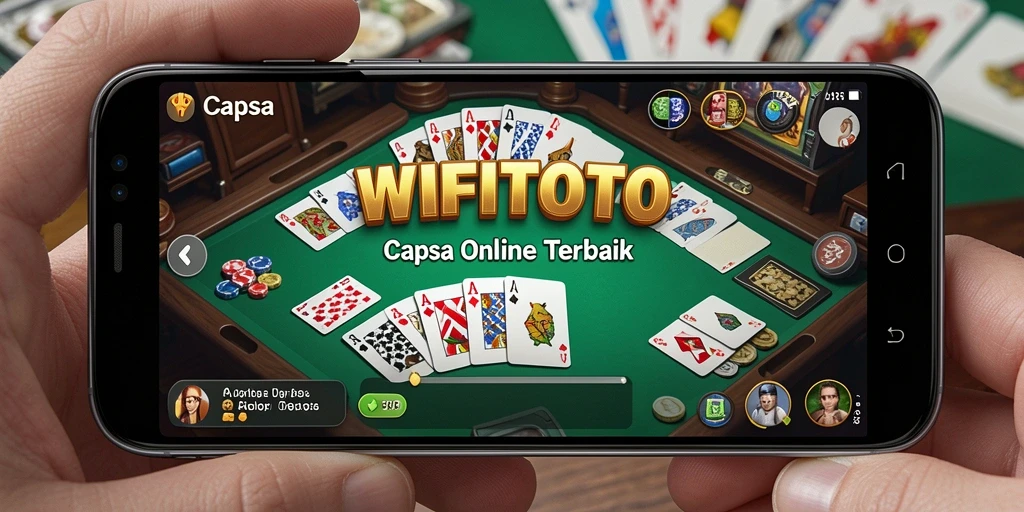 Tampilan antarmuka permainan Capsa WIFITOTO yang menarik.