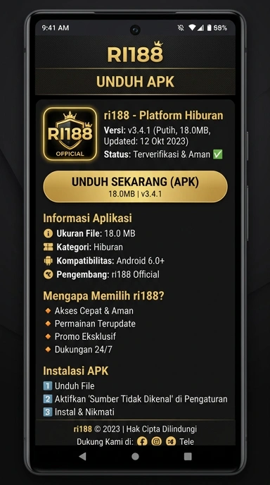Tampilan halaman APK ri188