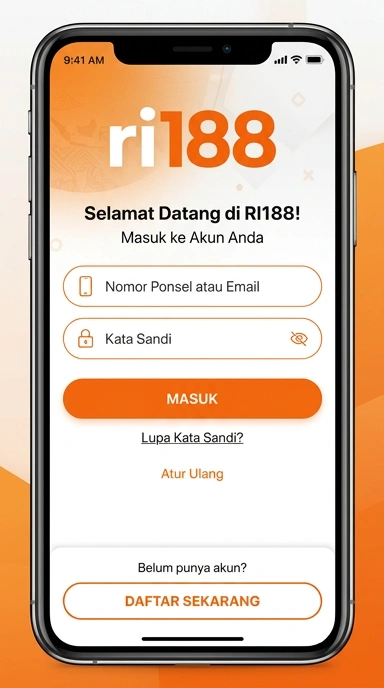 Tampilan halaman login ri188